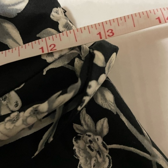 Talbots Birdcage Floral Print knee length skirt, bow belted A-line skirt… - Picture 13 of 13